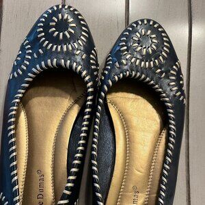 Navy shoes /size 10/Pierre Dumas